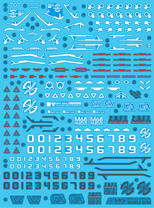 MG MOBILE GINN WATER DECAL