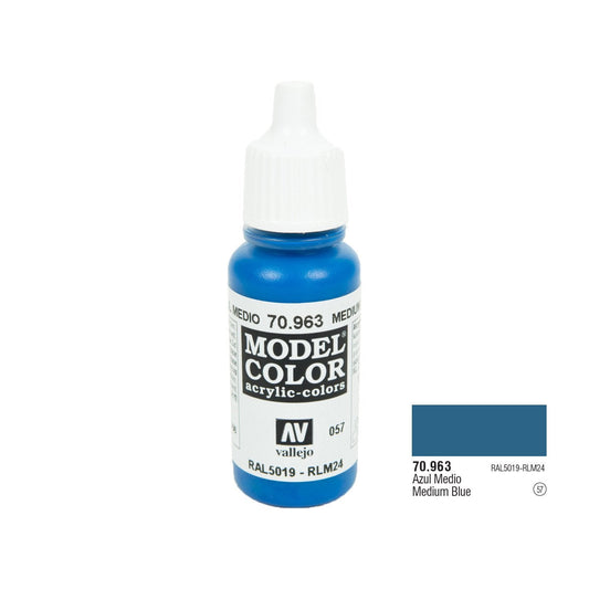 VALLEJO 70.963 MODEL COLOR: MEDIUM BLUE, 17ML
