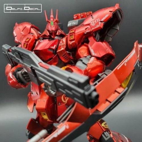 RG SAZABI White & Gold part HOLO WATER DECAL