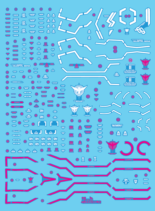 RG SEVEN SWORD/G Inspection WATER DECAL (Trans-Am LightColor)