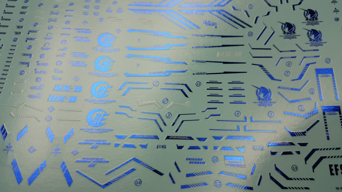 MG UNICORN PERFECTIBILITY HOLOGRAM WATER DECAL