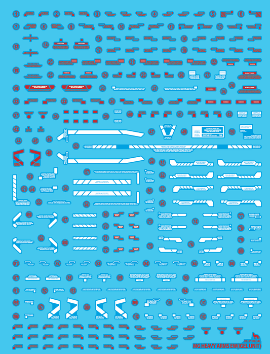 MG Heavyarms IGEL UNIT HOLO (Polygonal patterns) WATER DECALS