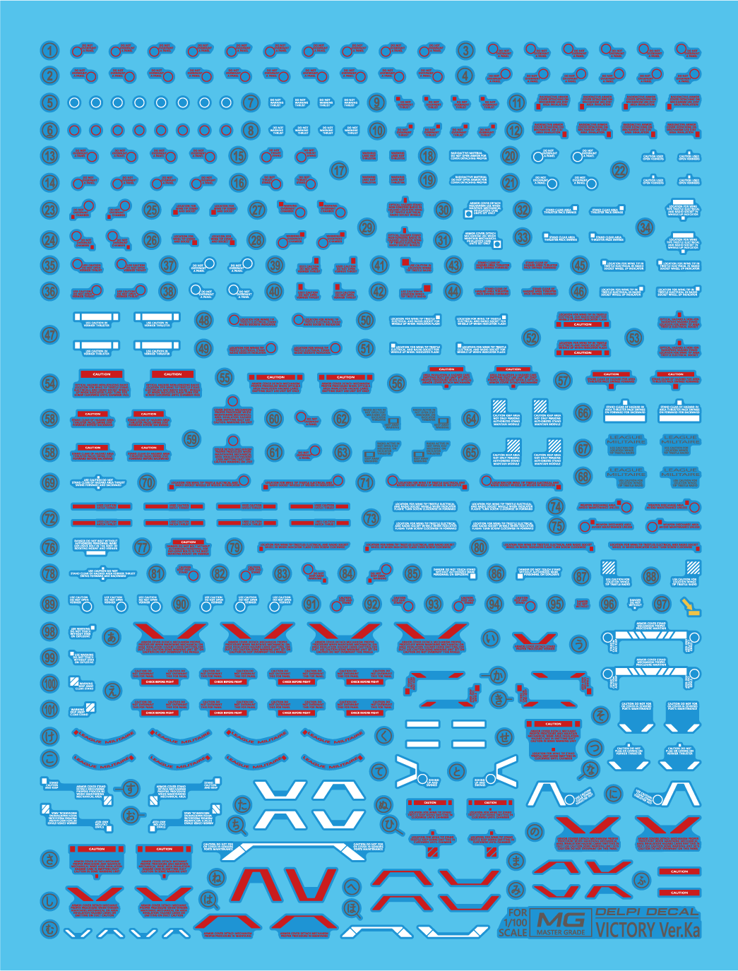 MG VICTORY WATER DECAL