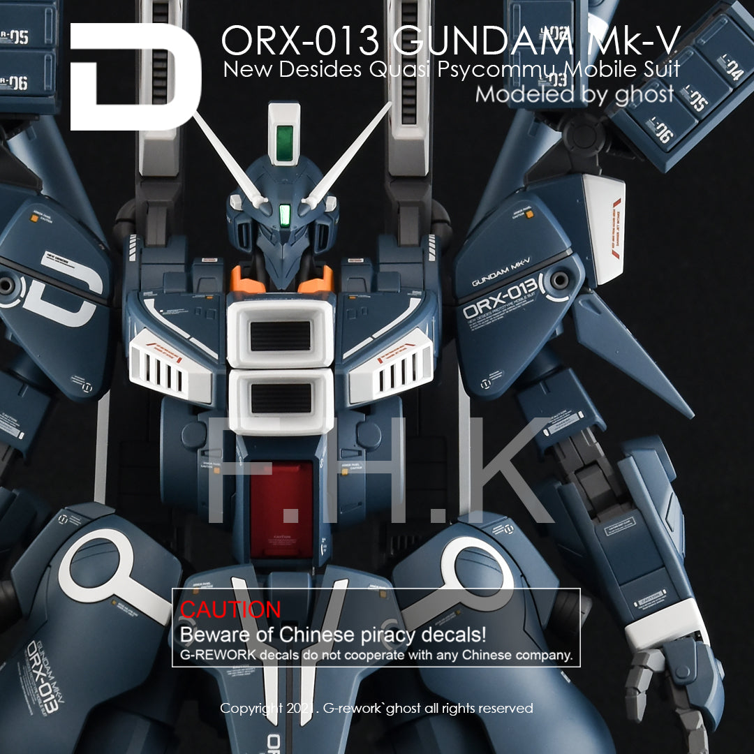 G-REWORK - [MG] GUNDAM MK-V Water Decal
