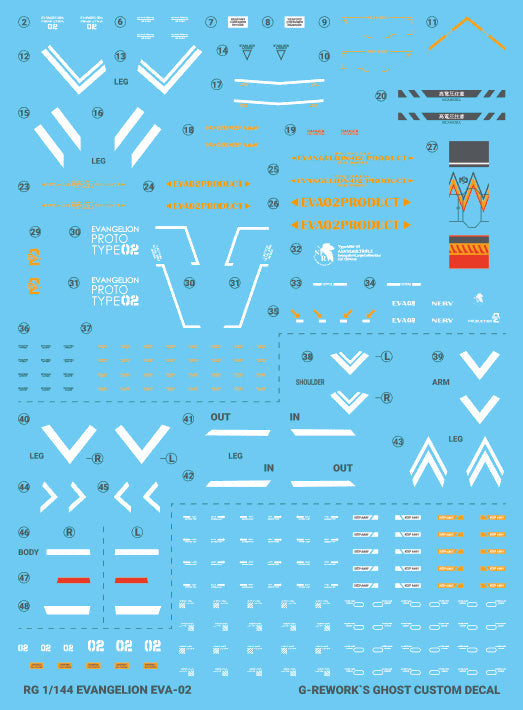 G-REWORK - [RG] EVANGELION UNIT-02 Water Decal