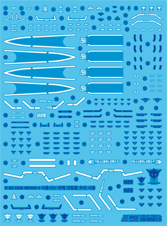 RG EXIA REPAIR 2 / REPAIR 3 WATER DECAL