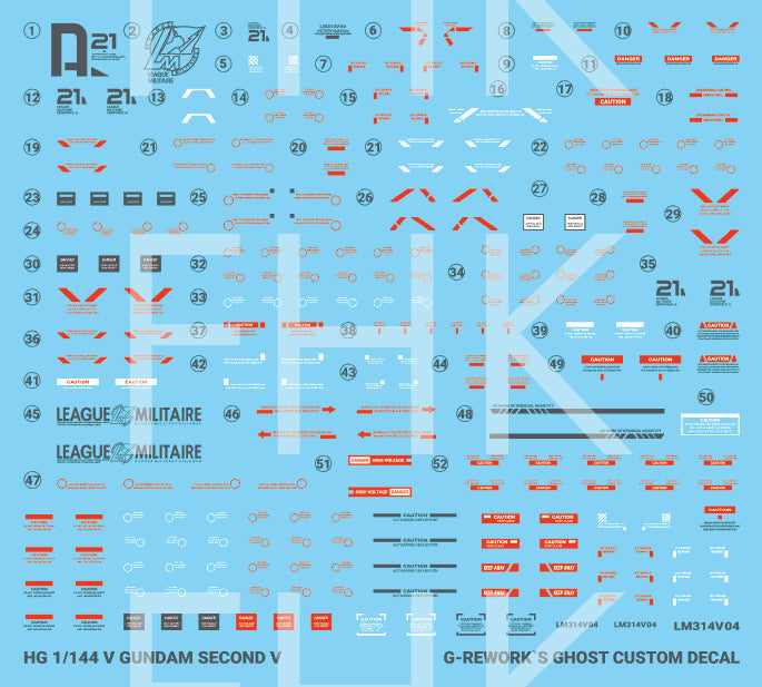 G-REWORK - [HG] Victory Two Second V Gundam Water Decal