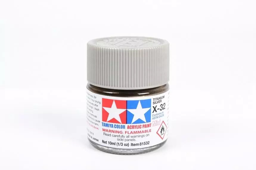Acrylic Mini X-32 Titanium Silver 10ml