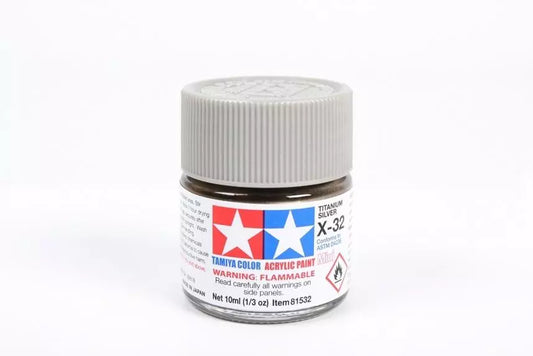 Acrylic Mini X-32 Titanium Silver 10ml