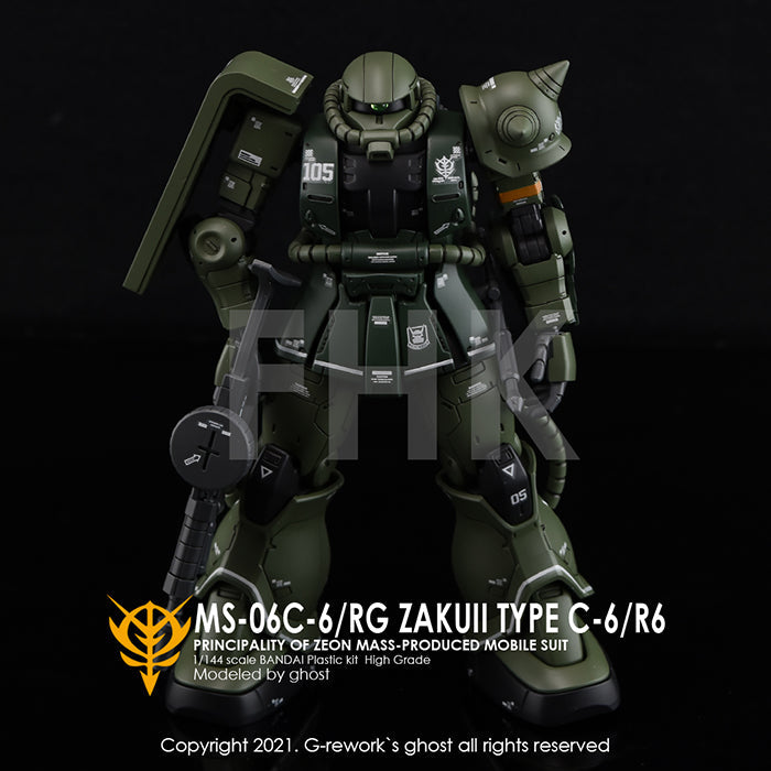 G-REWORK - [HG] ORIGIN MS-06C/R6 ZAKU II Water Decal