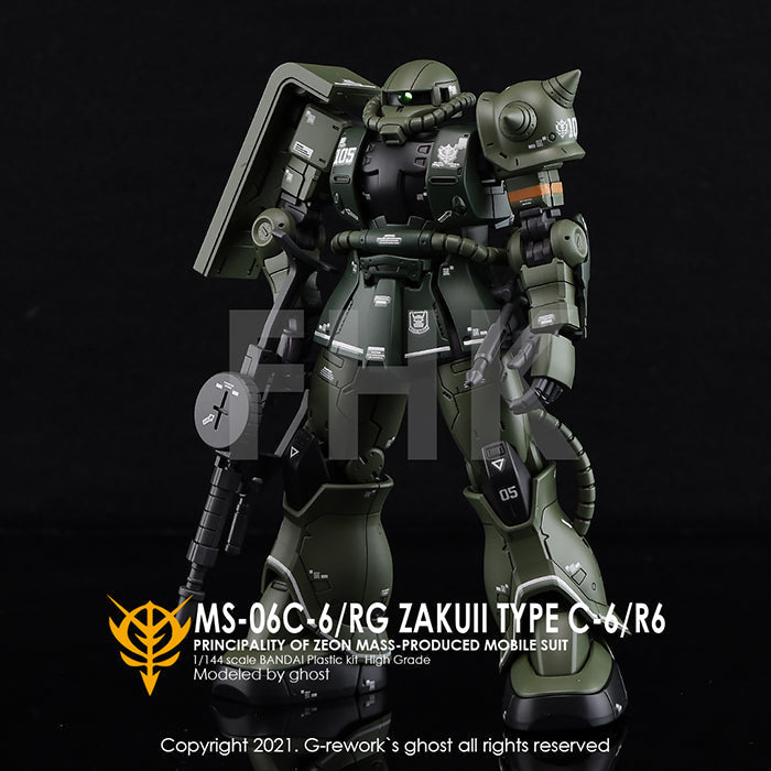 G-REWORK - [HG] ORIGIN MS-06C/R6 ZAKU II Water Decal