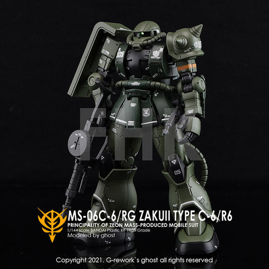 G-REWORK - [HG] ORIGIN MS-06C/R6 ZAKU II Water Decal