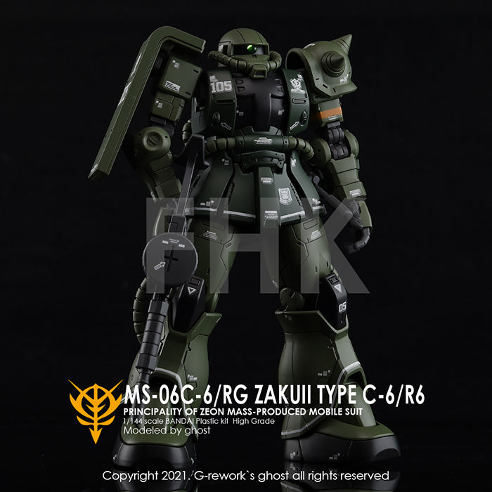 G-REWORK - [HG] ORIGIN MS-06C/R6 ZAKU II Water Decal