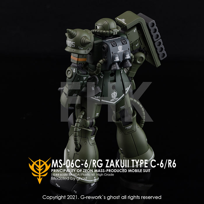 G-REWORK - [HG] ORIGIN MS-06C/R6 ZAKU II Water Decal